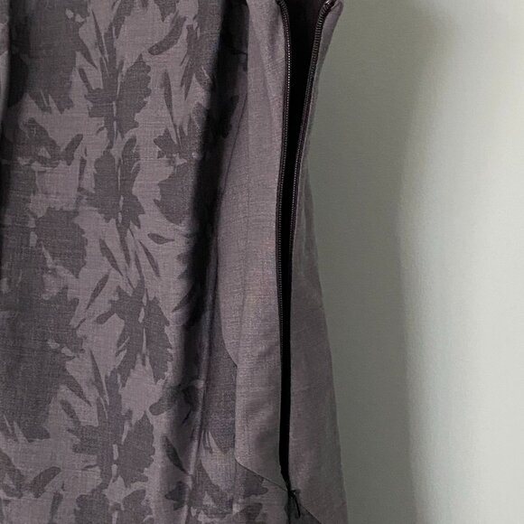 Banana Republic steele gray bias cut sleeveless dress Size 4 - Picture 5 of 8